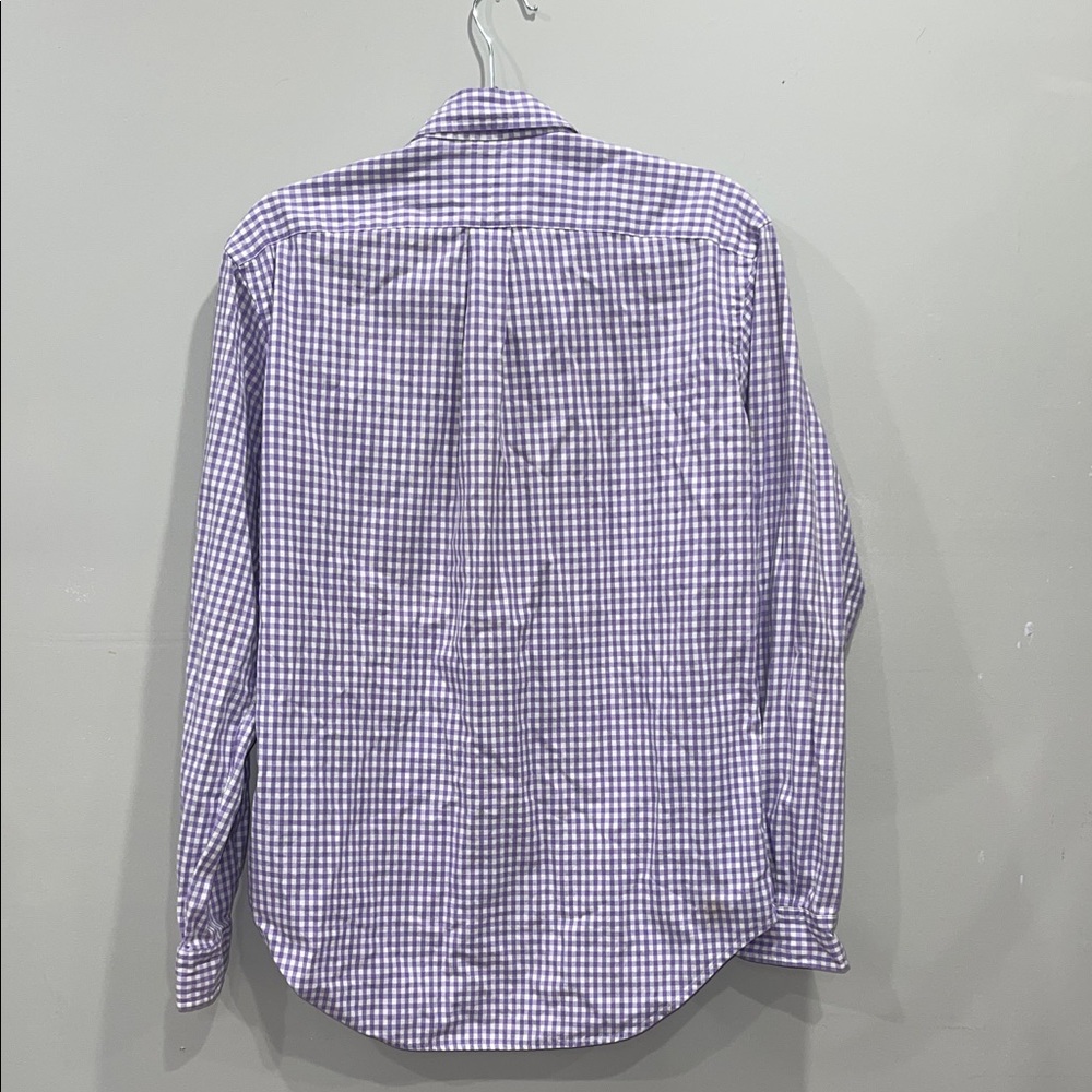 Ralph Lauren Lavender and White Gingham Button-Down Shirt - Picture 4 of 5